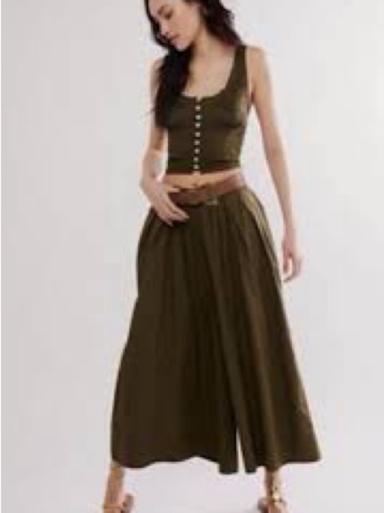 Free People Into You Eyelet Pant Set Size Large - Picture 2 of 10